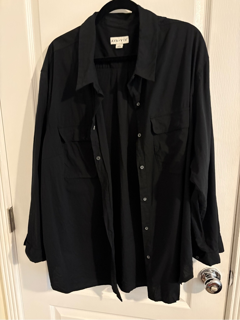 Ava & Viv Black Button-Down Shirt